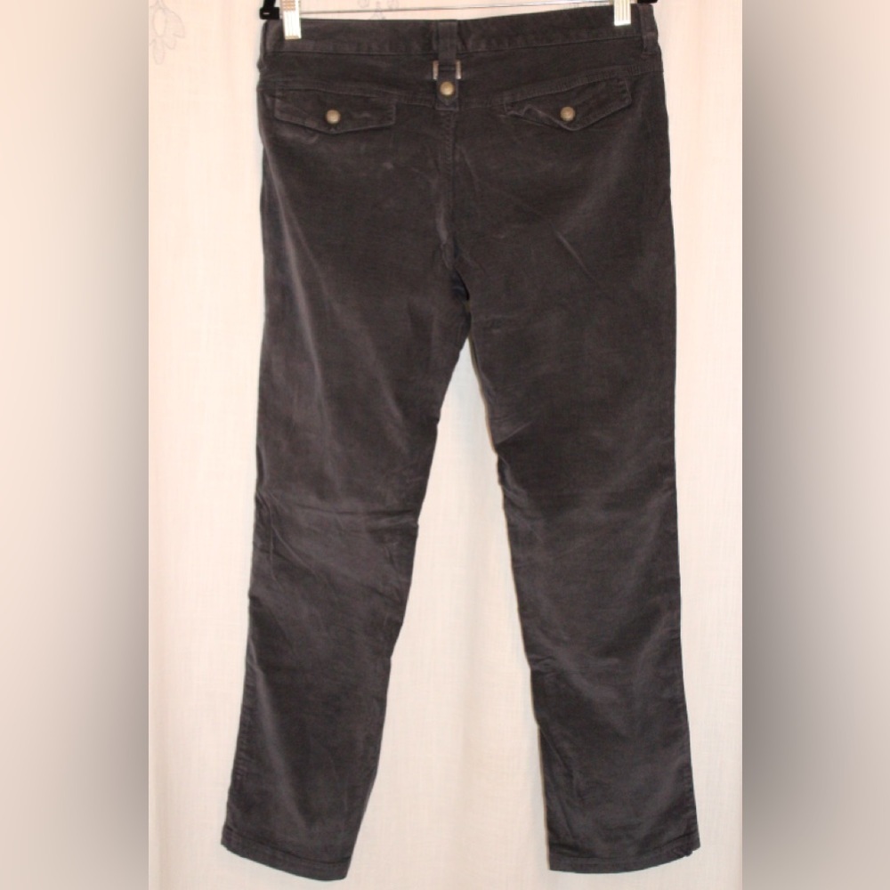 Athleta Dark Grey Light Weight Velvet Straight Leg Outdoor Hiking / Travel Pant